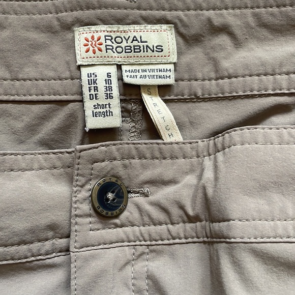 Royal Robbins Adjustable Waist Tan Cargo Pants - Picture 4 of 7